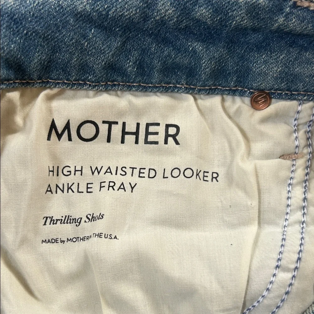 MOTHER High Waisted Looker Ankle Fray - Picture 5 of 6